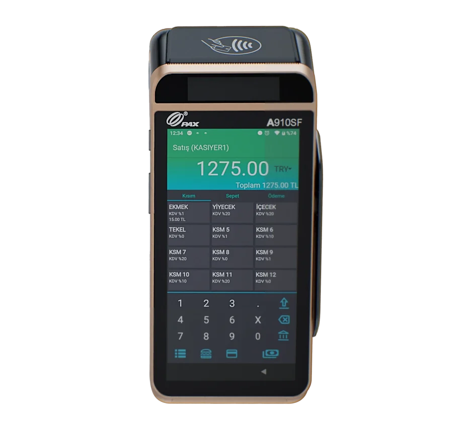 PAX A910SF ANDROİD YAZAR KASA POS